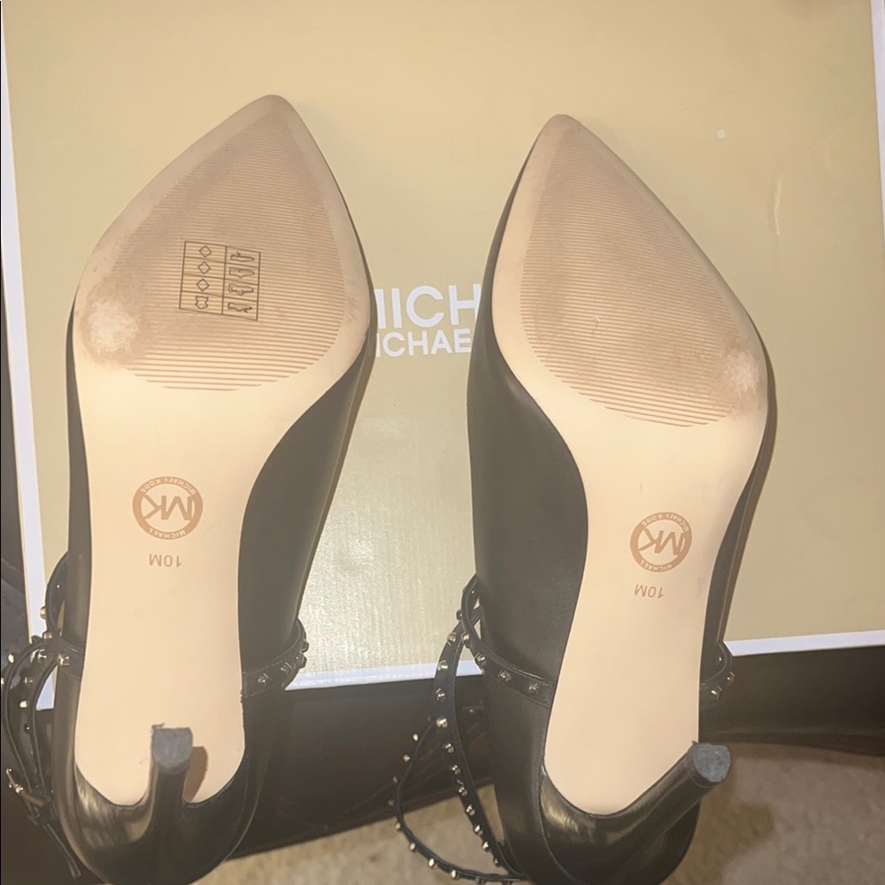 Michael Kors Black Strappy Stiletto Heels - Picture 9 of 12